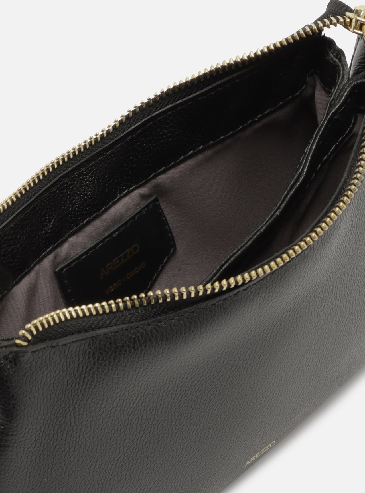 Bolsa Shoulder Preta Couro Pequena — foto 4