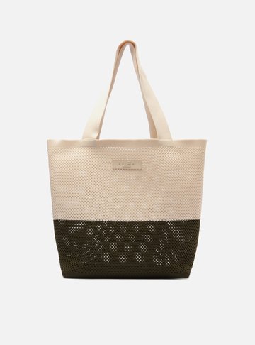 Bolsa Shopping Multicolorida Grande Crochê