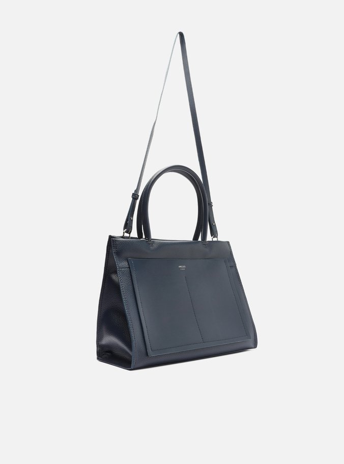 Bolsa Shopping Azul Grande Bolso Recorte