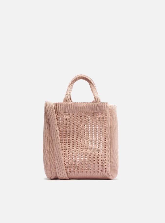 Bolsa Tote Nude Croche Monaco Pequena