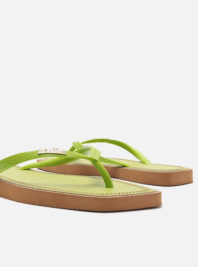Chinelo de Dedo Verde Recouro Color Square