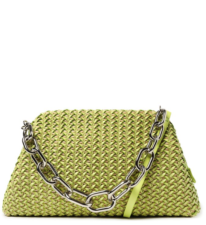Clutch Verde Tressê Florença Média