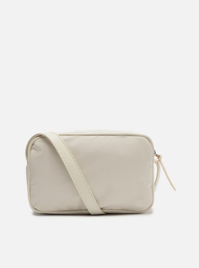Bolsa Tiracolo Off-White Nylon Lizza Pequena