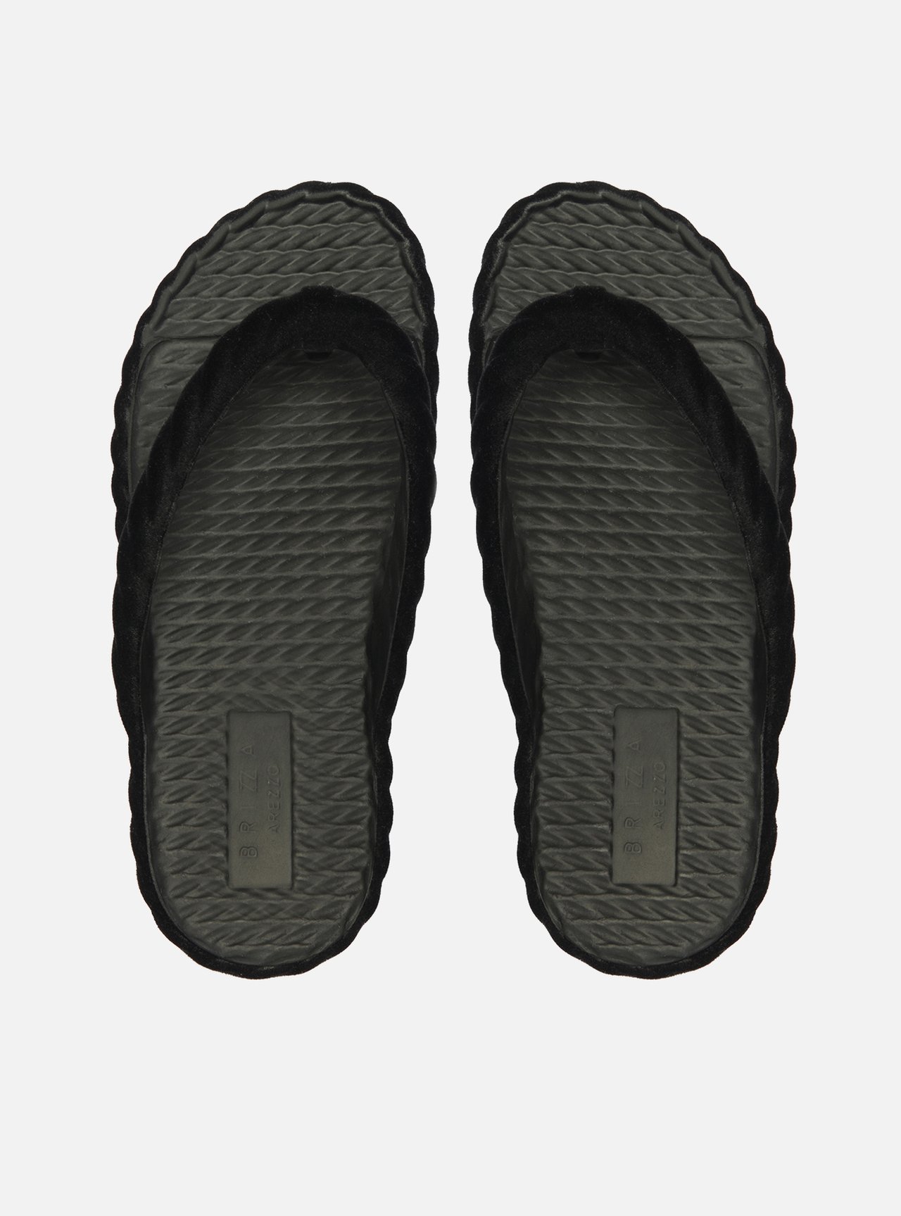 Chinelo de Dedo Preto Marrocos Velvet — foto 3