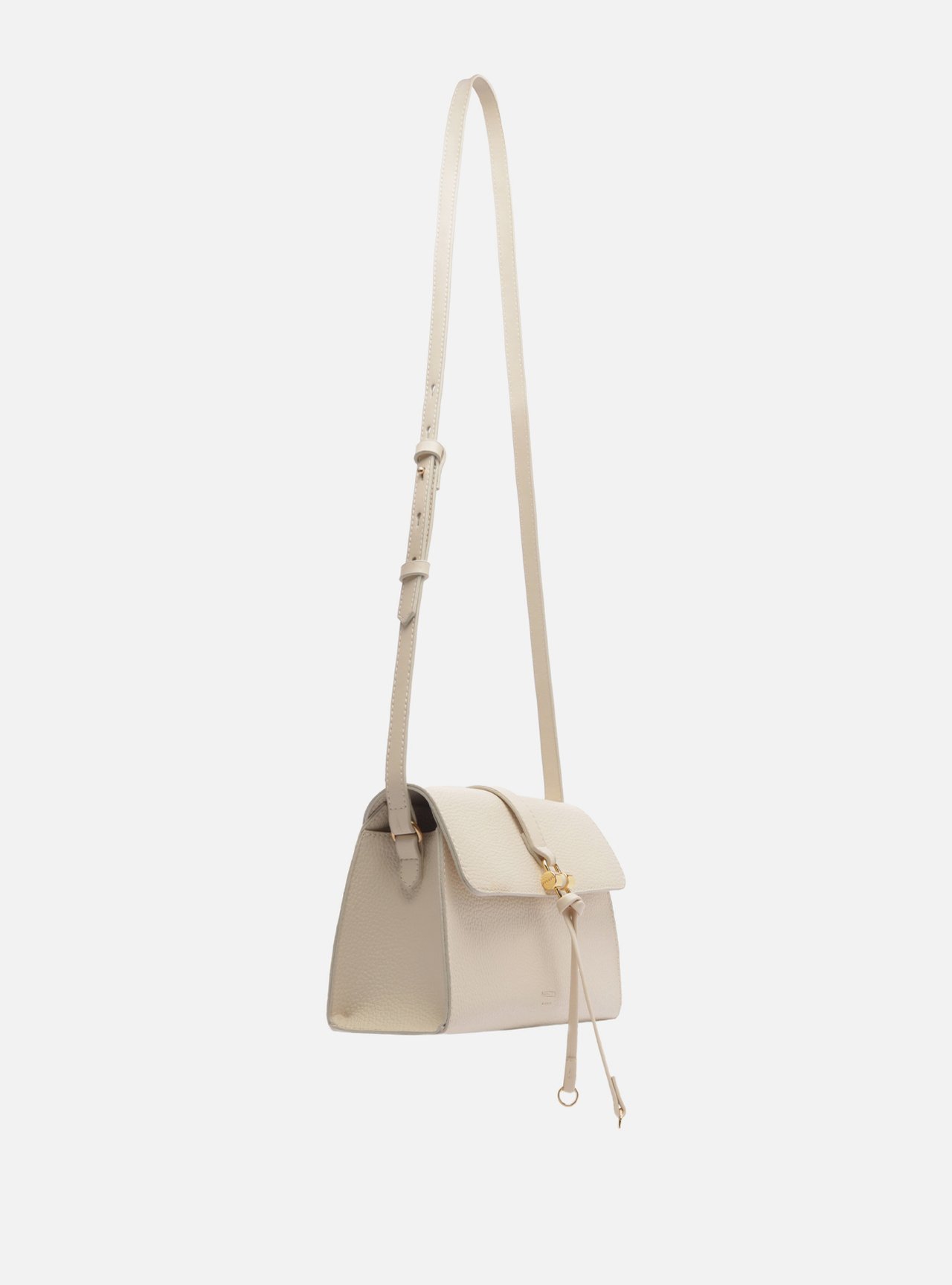 Bolsa Tiracolo Off White Pequena Metal Tiras Frontais — foto 5