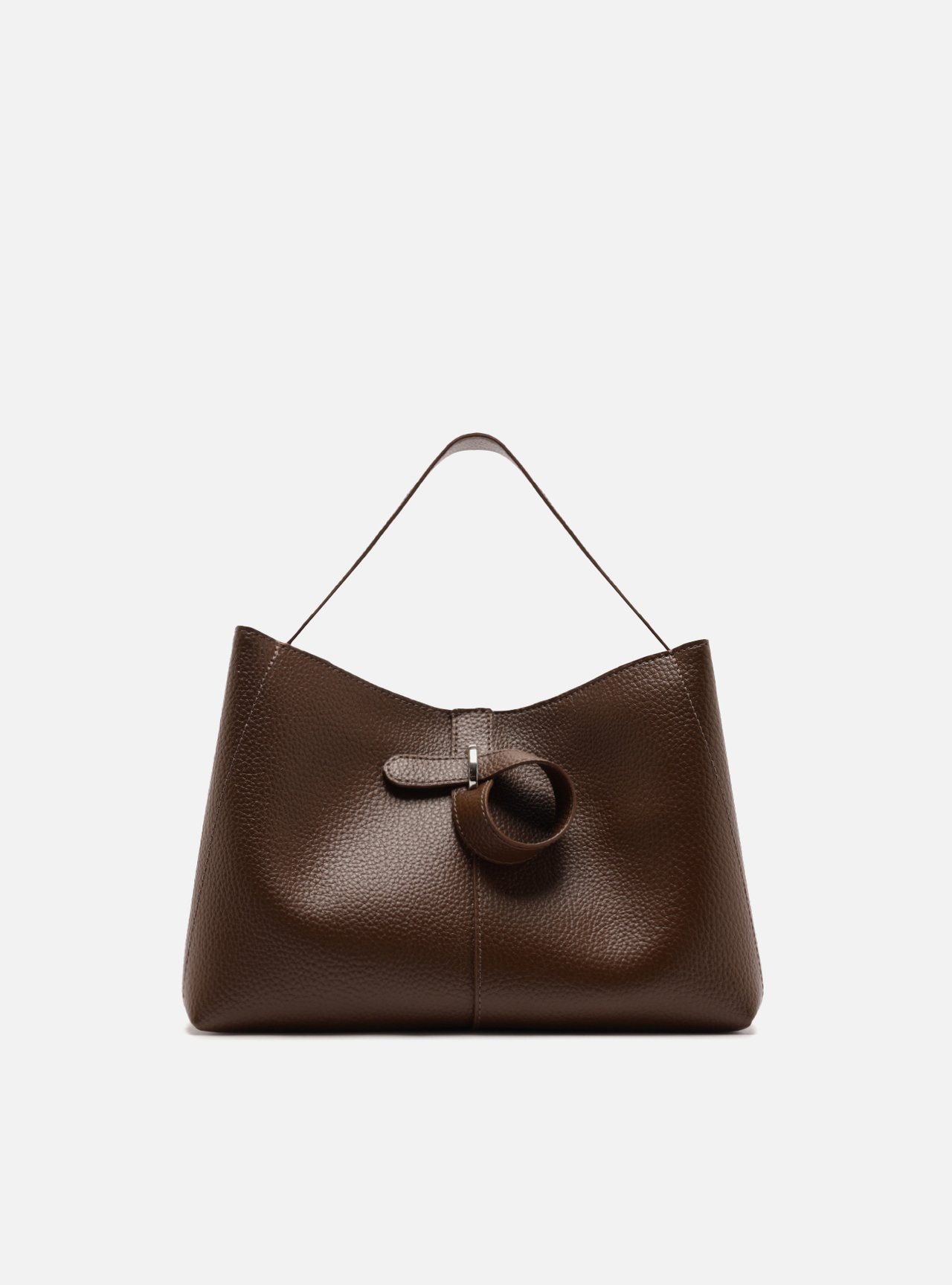 Bolsa Tote Marrom Média Laço — foto 1