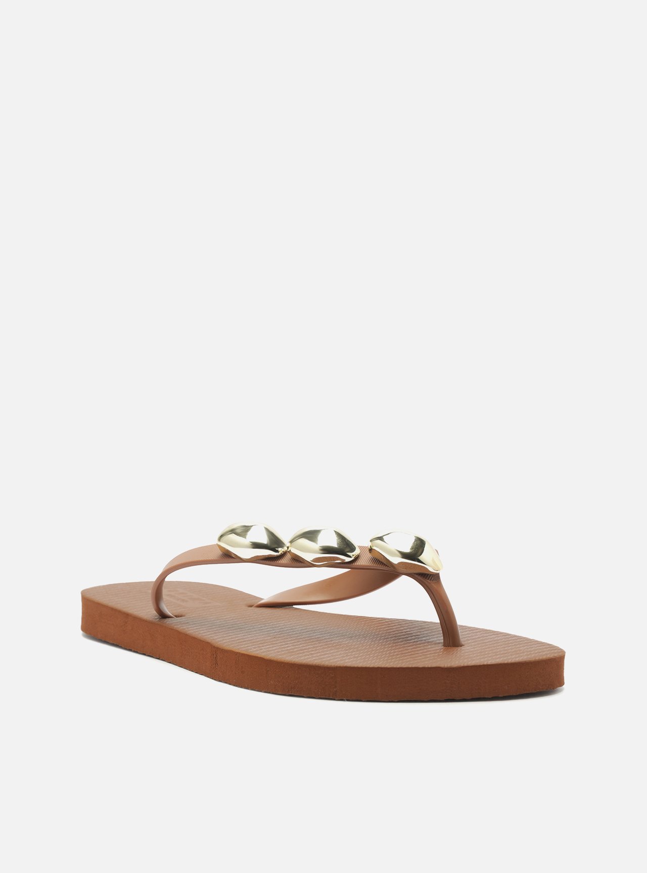 Chinelo de Dedo Marrom Essential Metais — foto 2
