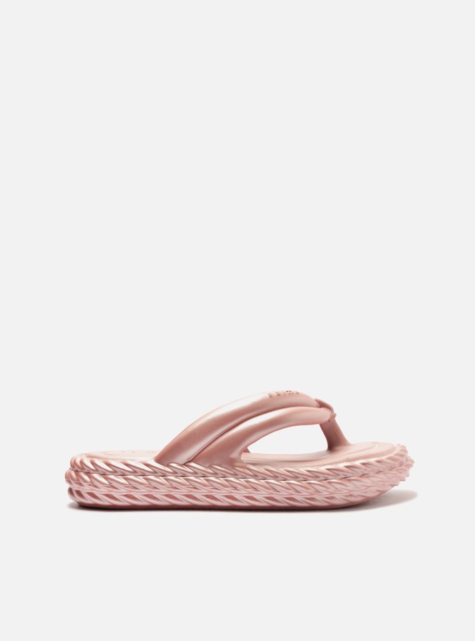 Sandália Rosa Metal Flatform Marrocos Bold