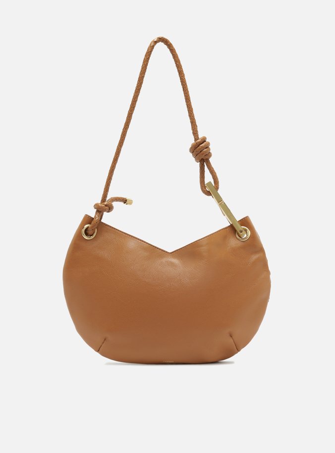 Bolsa Tiracolo Marrom Couro Média Maia Tressê