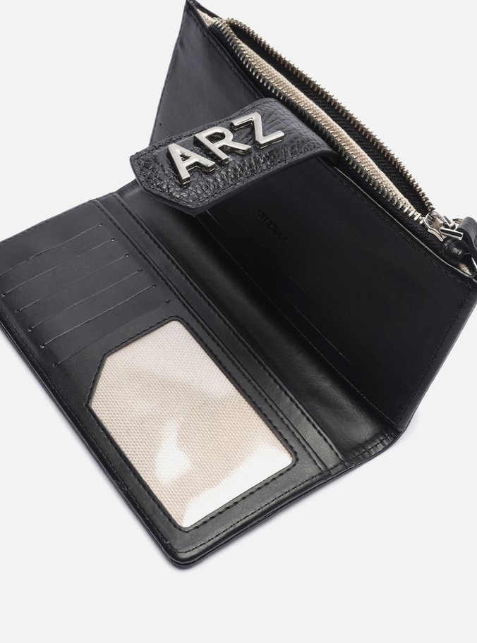 Carteira Preta Couro Média ARZ