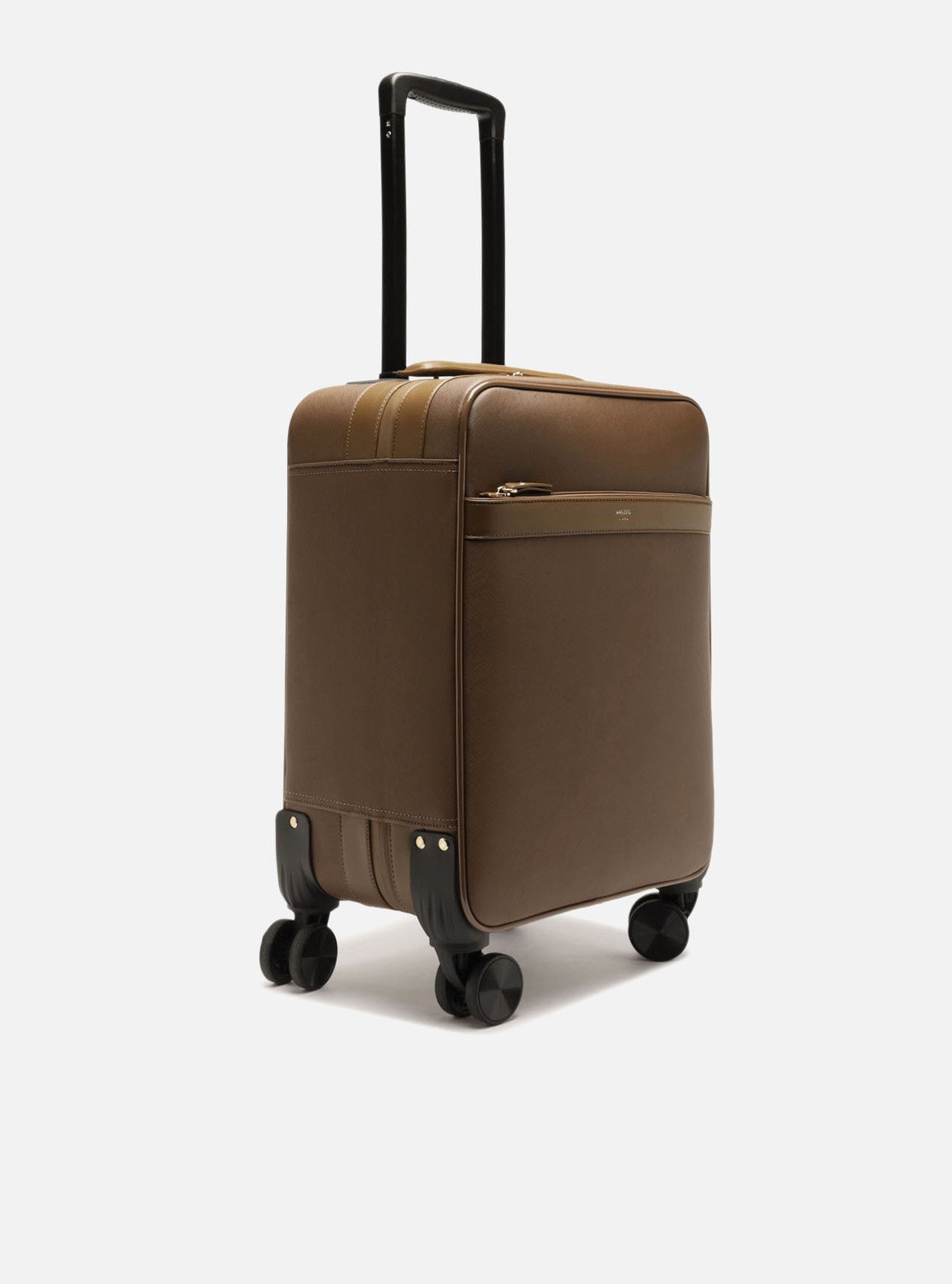 Bolsa Mala Marrom Grande Metais — foto 5