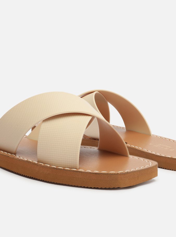 Sandália Rasteira Off-White Prado Riviera