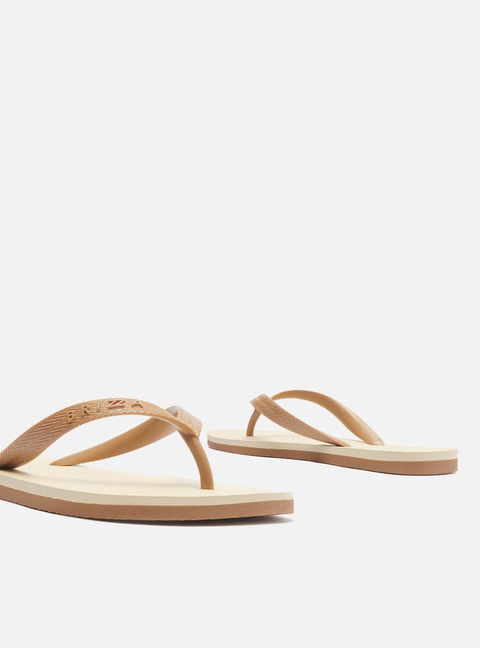 Chinelo de Dedo Marrom Bicolor Roma Basics
