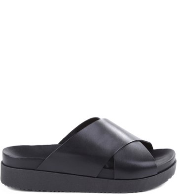 Flatform Couro Preta