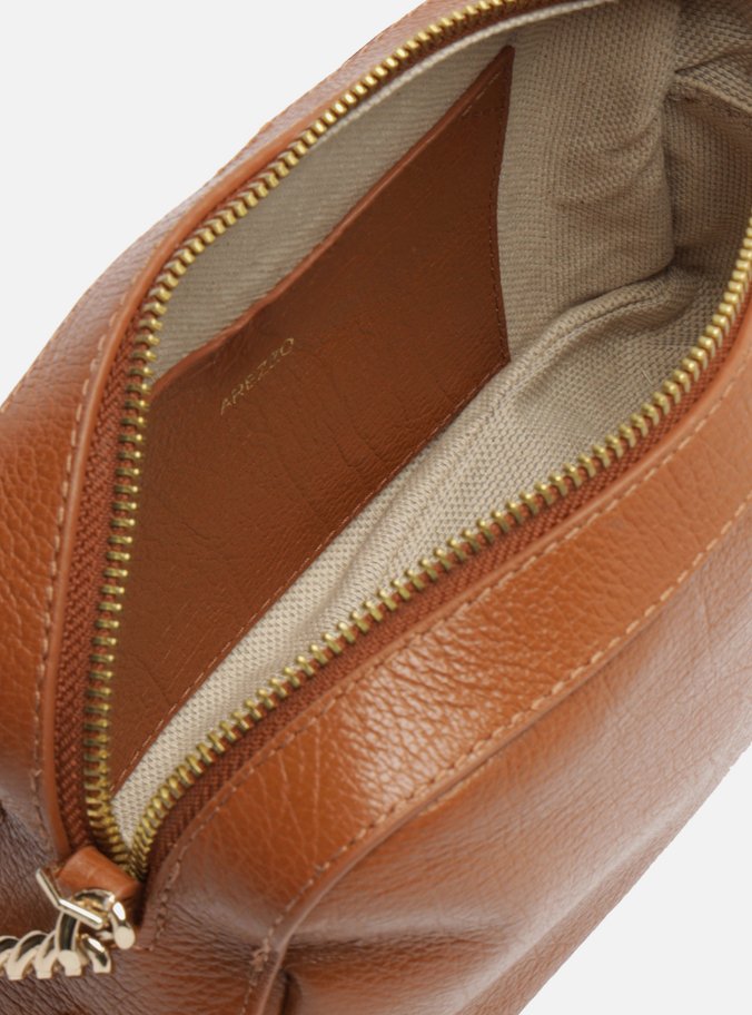 Bolsa Tiracolo Marrom Couro Abraccio 2.0 Pequena