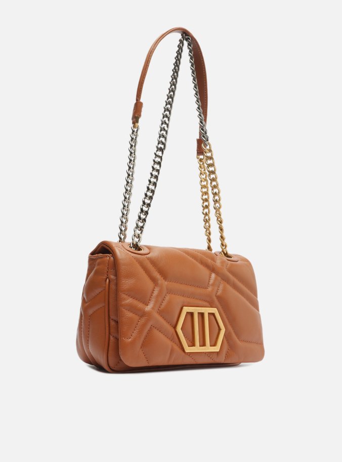 Bolsa Tiracolo Marrom Couro Emma Média