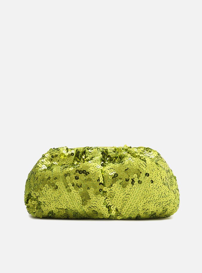 Bolsa Tiracolo Verde Aria Pequena Paetê