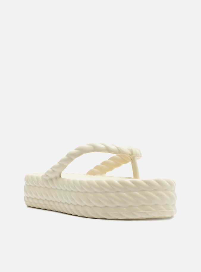 Sandália Off-White Flatform Marrocos Mid