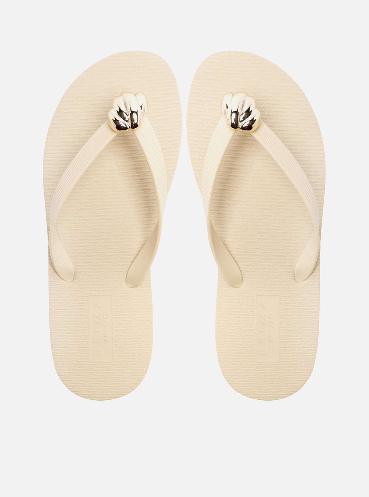 Chinelo de Dedo Off White Easy Metal Textura — foto 1