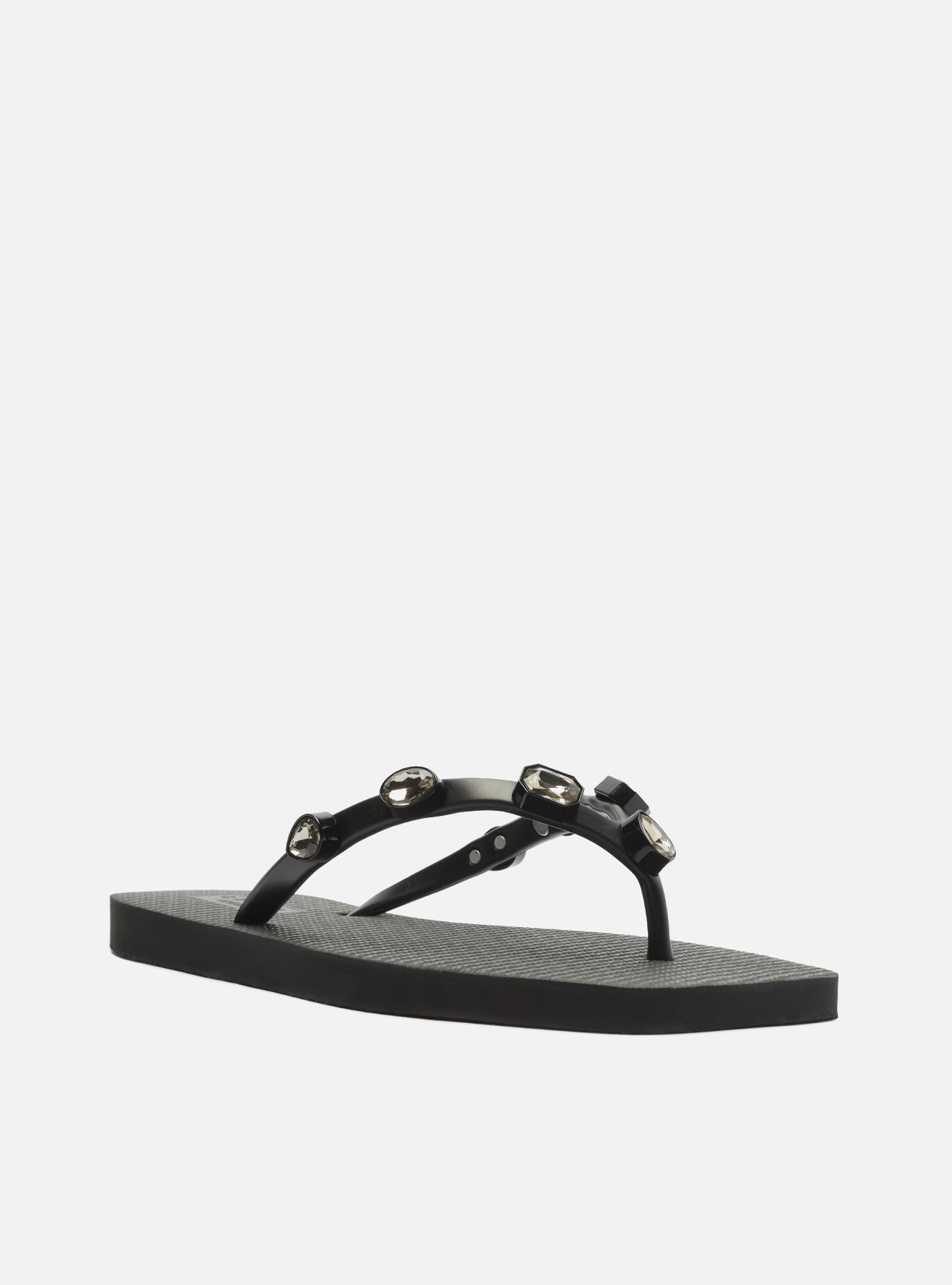 Chinelo de Dedo Preto Square Diamond — foto 2