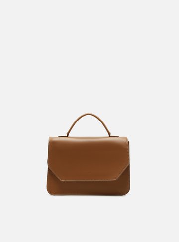 Arezzo — Bolsa Satchel Marrom Pequena
