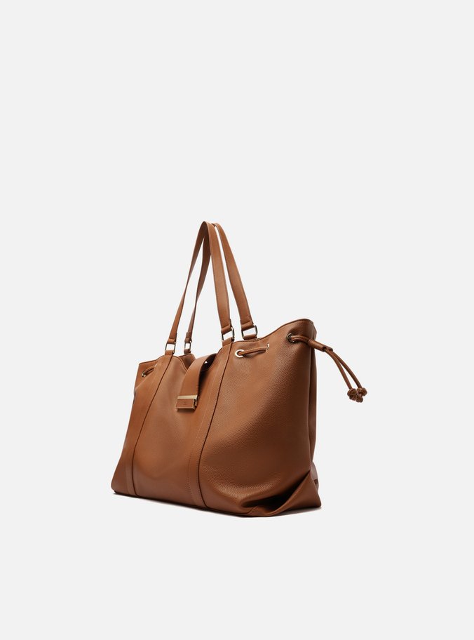 Bolsa Shopping Marrom Grande