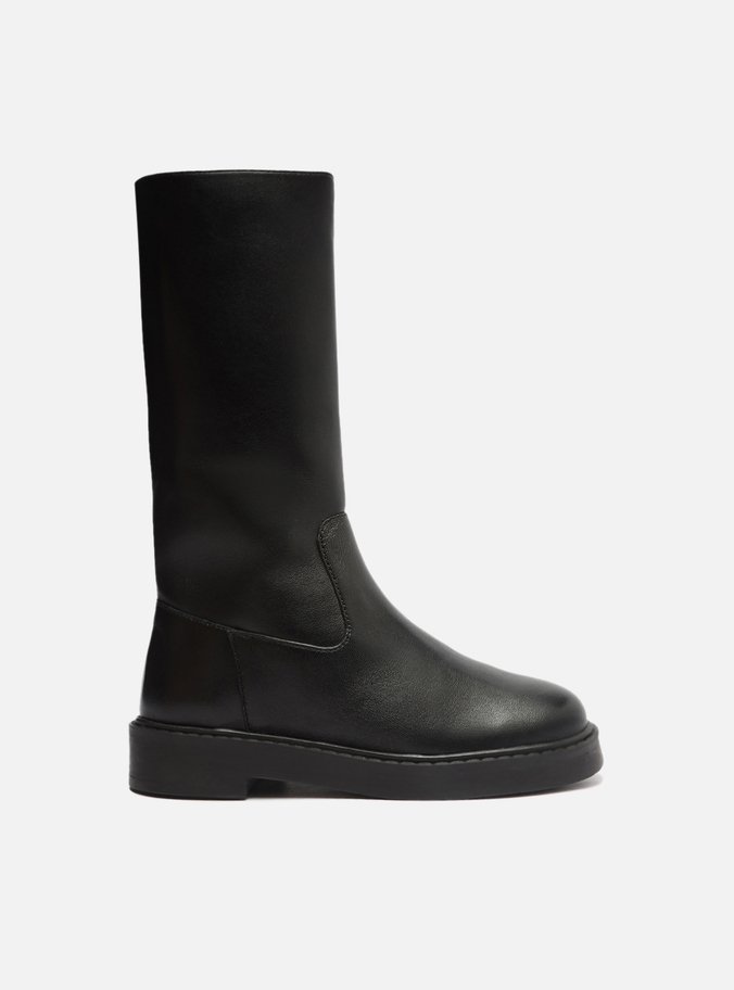 Bota Infantil Preta Cano Longo