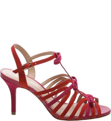 Sandália Nobuck Laços Média Lady Pink