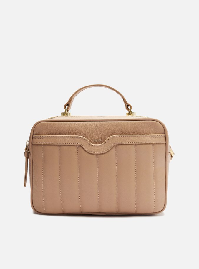 Bolsa Tiracolo Nude Couro Francine Média Costuras