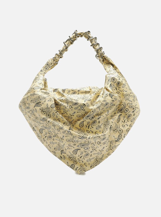 Bolsa Hobo Amarela Paisley Grande Livia