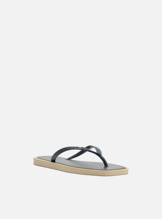 Chinelo Preto Bico Quadrado Brizza