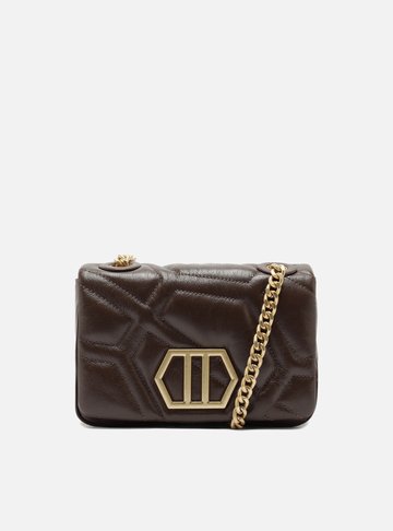 Bolsa Tiracolo Marrom Couro Emma Média