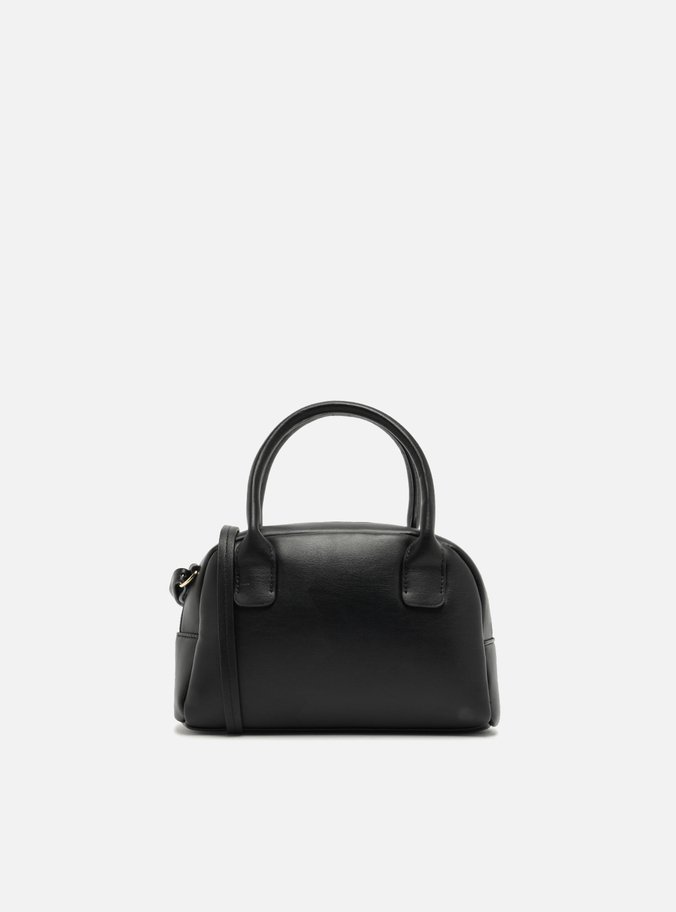 Bolsa Tiracolo Preta Pequena Corrente Matelassê