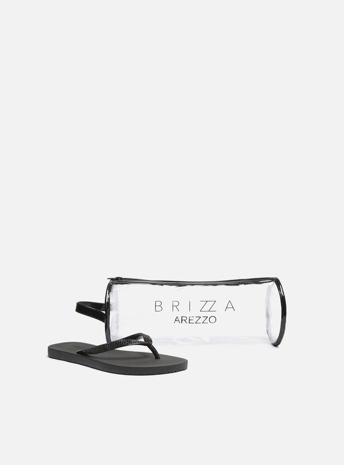 Kit Chinelo de Dedo Preto Brizza