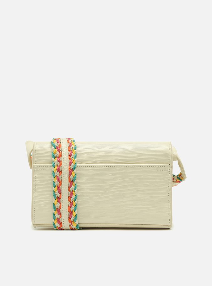 Bolsa Tiracolo Branca Couro Abraccio Pequena Color