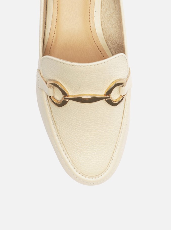 Mocassim Off-White Bridão Metálico Luma