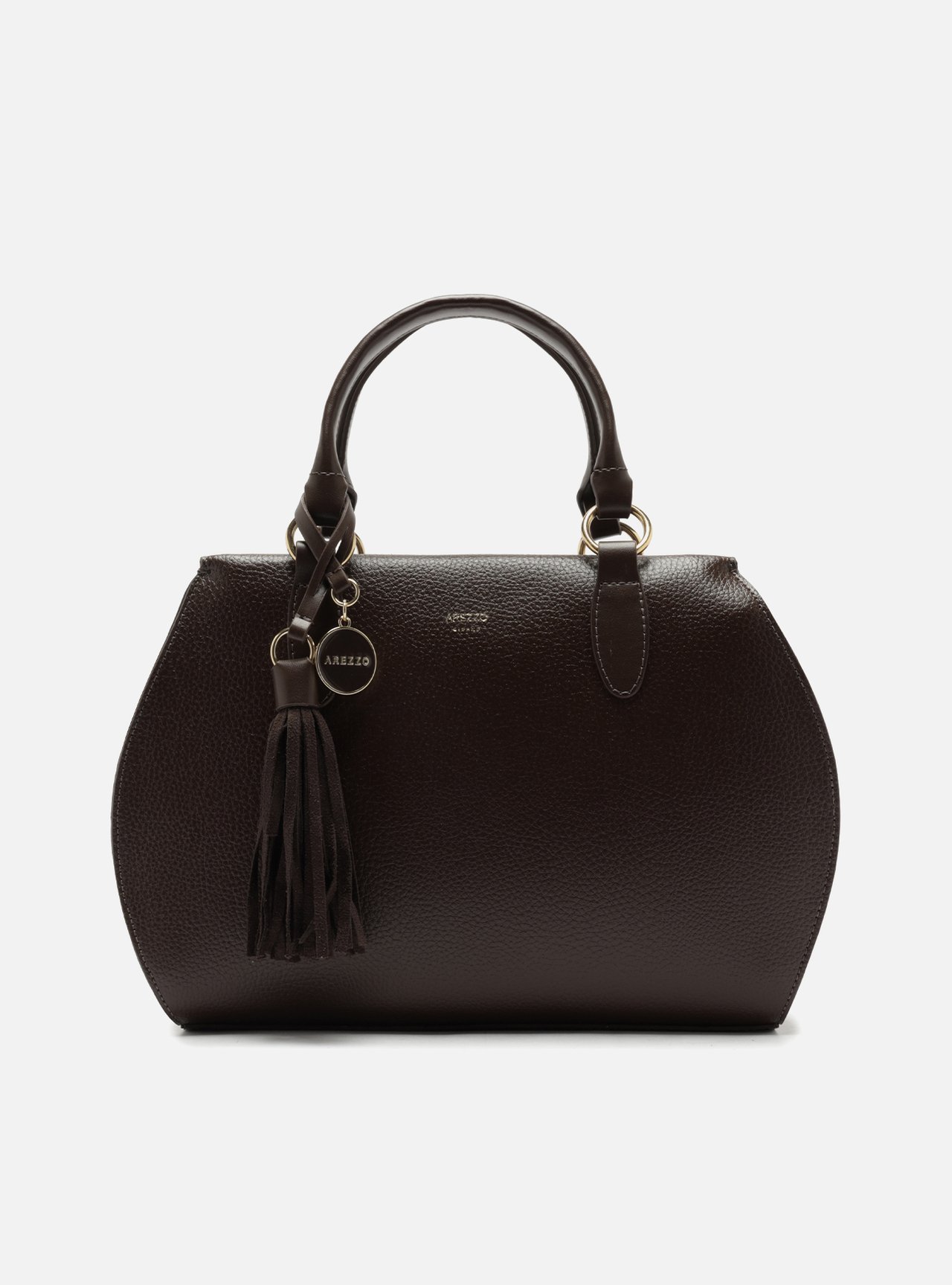 Bolsa Tote Marrom Grande Bag Charm Duplo