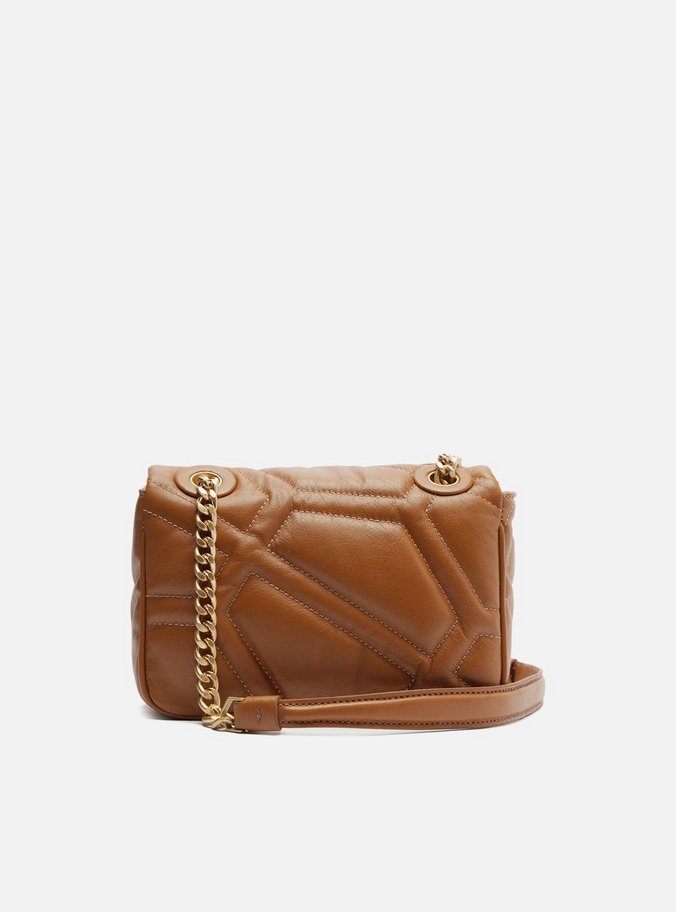 Bolsa Tiracolo Marrom Couro Emma Média