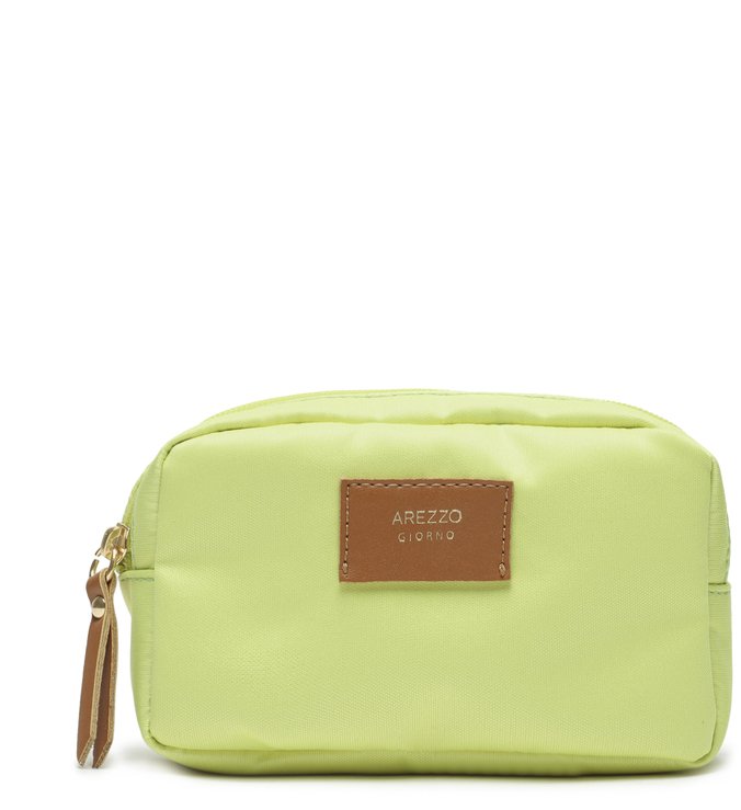 Necessaire Verde Tecido Sunny Pequena