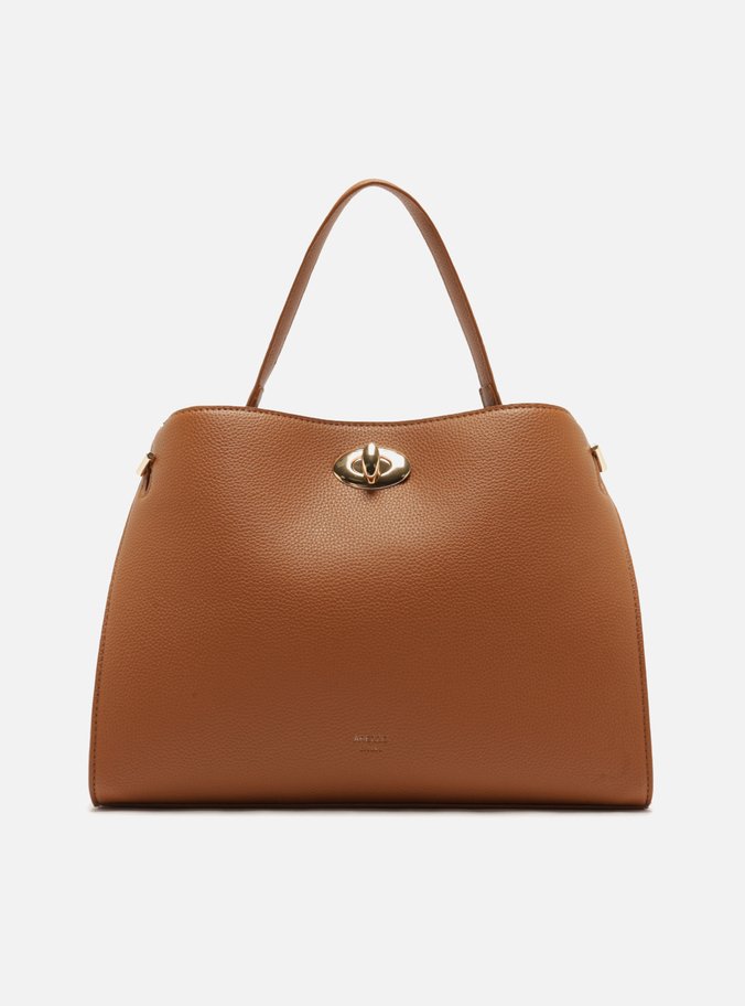 Bolsa Tote Marrom Média Alça Corrente