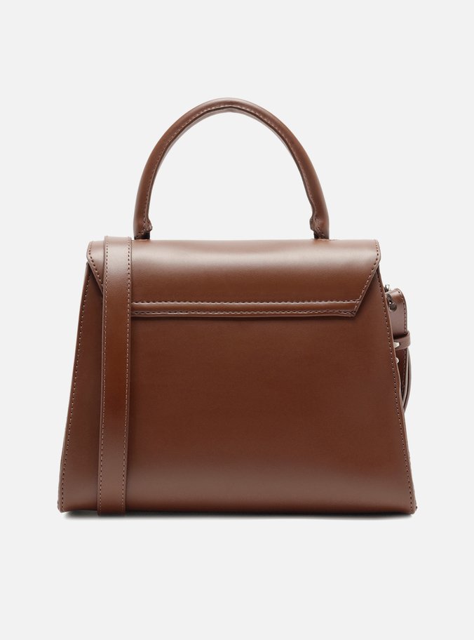 Bolsa Satchel Marrom Clara Iara Média