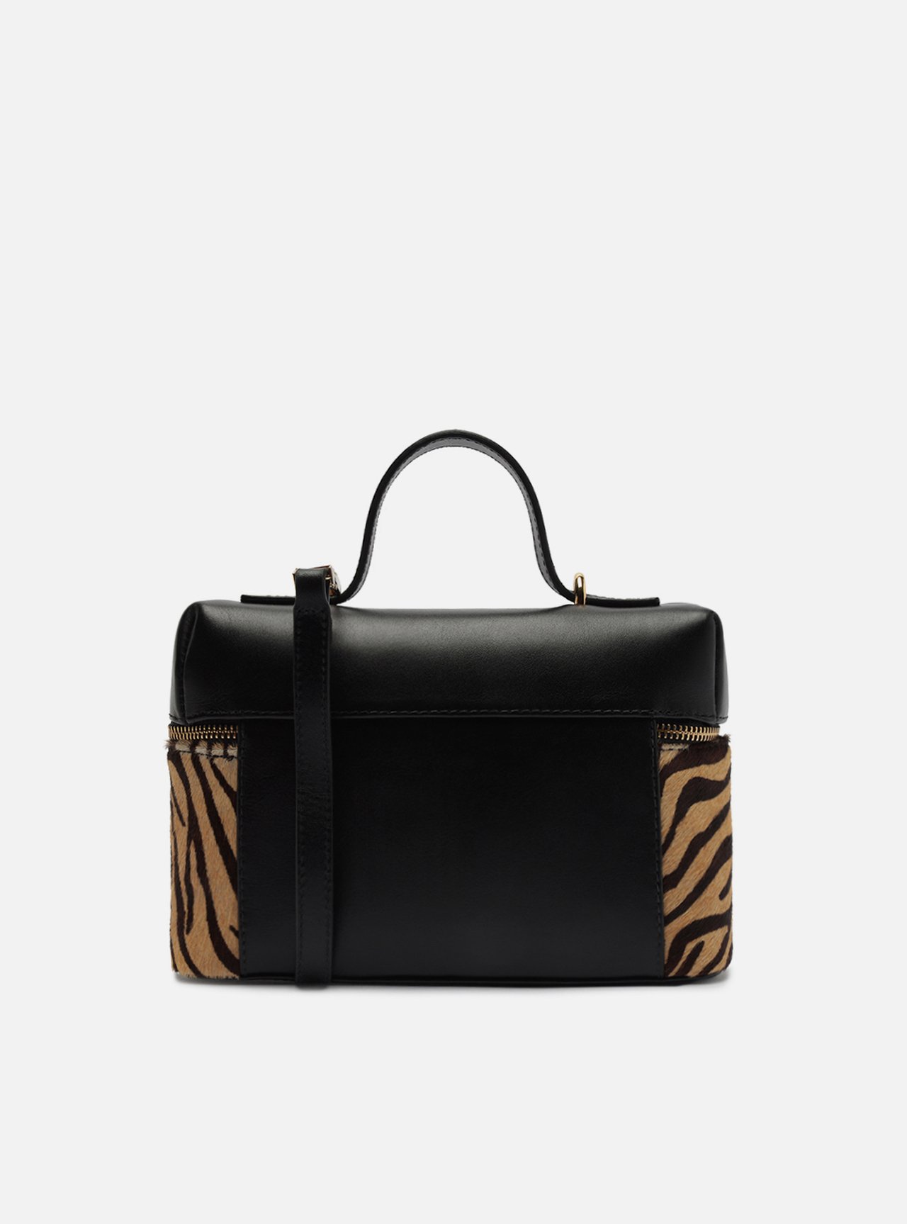 Bolsa Tiracolo Animal Print Couro Média — foto 3