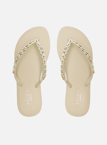 Chinelo de Dedo Cinza Corrente Essential