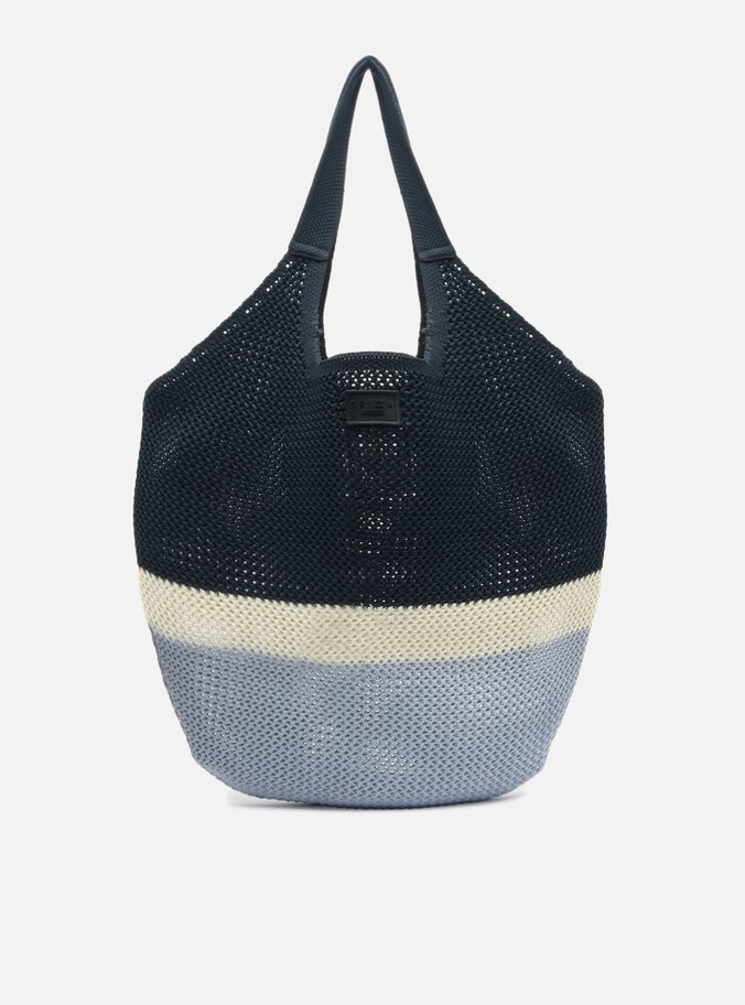 Bolsa Shopping Azul Crochê Grande Mayra