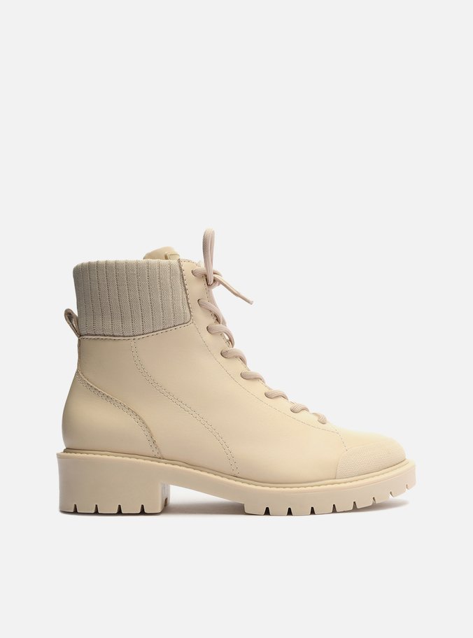 Coturno Off-White Couro Tratorado Lizza