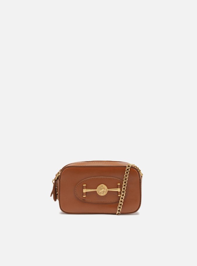 Bolsa Tiracolo Caramelo Couro  Pequena
