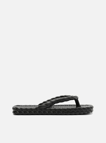 Chinelo de Dedo Preto Marrocos Brizza