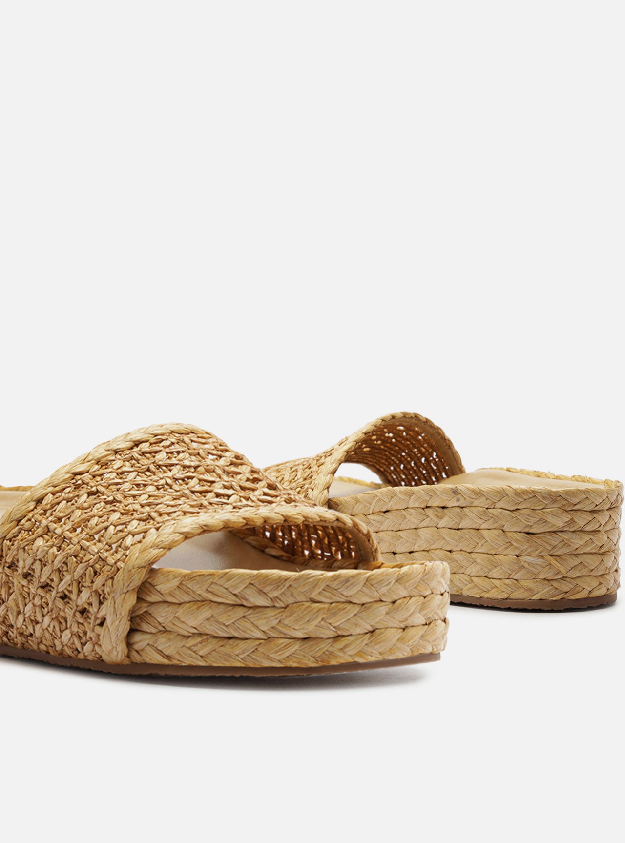 Tamanco Palha Natural Flatform Tira — foto 4