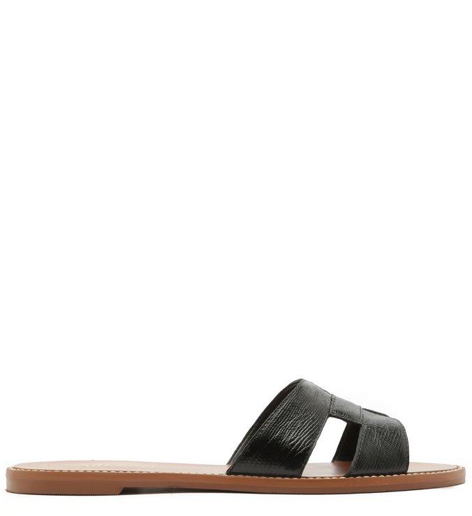 Chinelo Rasteiro Lizard Preto