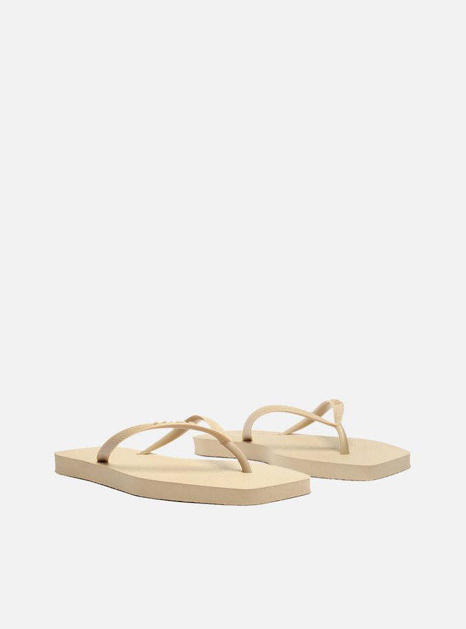 Chinelo de Dedo Off-White Básico Square Brizza